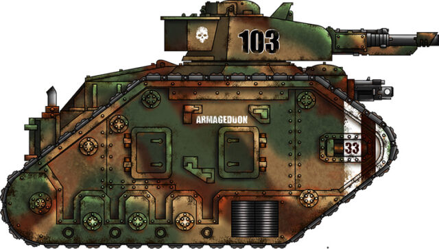 leman-russ-exterminator-gryphonne-IV-33rd-konig-warhammer-40k Leman Russ Exterminator tank of the 33rd Konig Regiment, Gryphonne IV pattern – Warhammer 40,000