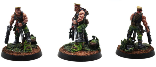 Sly Marbo – A One-Man Army miniature from Warhammer 40,000