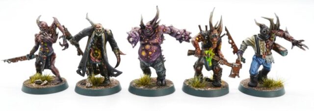 death-guard-project-first-combat-patrol-poxwalkers-4 Death Guard Combat Patrol featuring painted Warhammer 40K miniatures from a Chaos Space Marines army