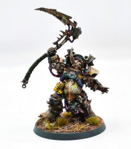 death-guard-project-first-combat-patrol-typhus Death Guard Combat Patrol featuring painted Warhammer 40K miniatures from a Chaos Space Marines army