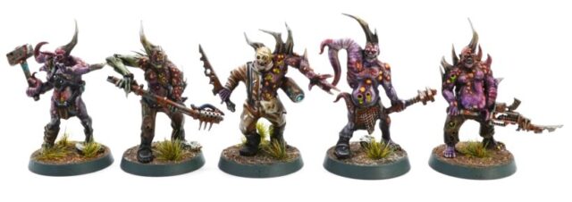 Death Guard Mechanical Reinforcements miniatures – Warhammer 40,000 painting project