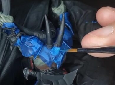 How to Paint an Orruk’s Blue Armor – Warhammer Age of Sigmar miniature painting tutorial