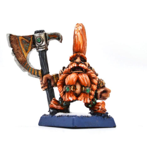 Dwarf Slayer army project from Master of Grudges 1, featuring painted Warhammer Fantasy Slayer miniatures for a wargaming army