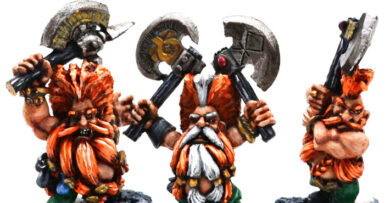 Dwarf Slayer army project from Master of Grudges 1, featuring painted Warhammer Fantasy Slayer miniatures for a wargaming army