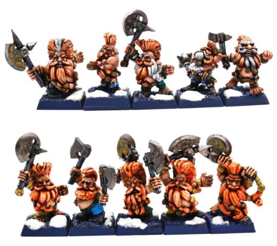Master of Grudges 3 Dwarf Slayer army – Warhammer: The Old World miniature painting project