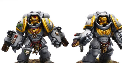 Imperial Harbingers Space Marines army project featuring painted Warhammer 40K miniatures