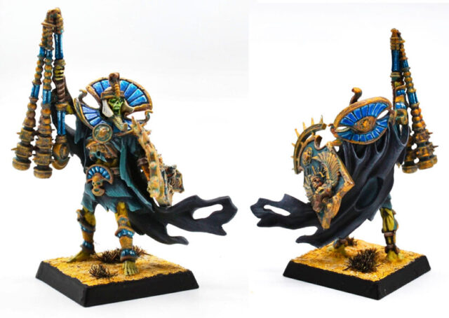 tomb-kings-project-sentinels-prince-ophtos-ii-2 Tomb Kings Sentinels of Prince Ophtos II, painted undead warriors from a Warhammer Fantasy wargaming army