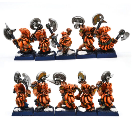 Master of Grudges 5 Slayer Dwarf army for Warhammer: The Old World