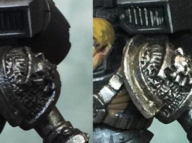 How to paint silver metallics on Warhammer miniatures – painting tutorial