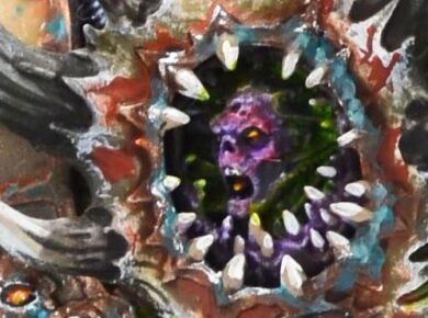 Warhammer 40,000 Death Guard Apostles of Contagion Helbrute miniature