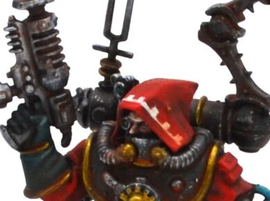 Warhammer 40,000 Adeptus Mechanicus Technoarcheologist miniature