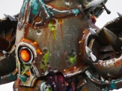 Warhammer 40,000 Death Guard Apostles of Contagion Foetid Bloat-drone miniature