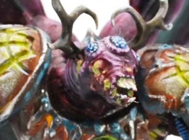 Warhammer 40,000 Death Guard Apostles of Contagion Winged Daemon Prince miniature