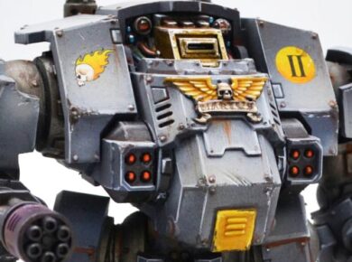 Warhammer 40,000 Space Marines Imperial Harbingers Redemptor Dreadnought miniature