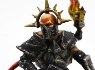 Warhammer 40K Imperial Agents Ministorum Priest with Vindictor – painted wargame miniature