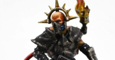 Warhammer 40K Imperial Agents Ministorum Priest with Vindictor – painted wargame miniature