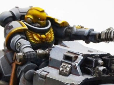 Warhammer 40K Space Marines Project – Indomitus miniatures painted as Imperial Harbingers
