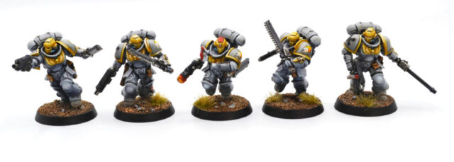 warhammer-40k-space-marines-indomitus-imperial-harbingers-assault-intercessors Warhammer 40K Space Marines Project – Indomitus miniatures painted as Imperial Harbingers