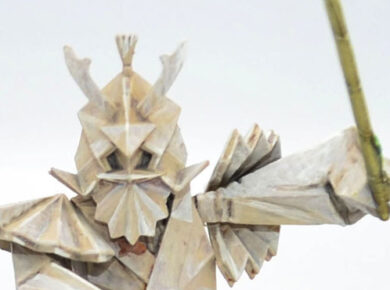 Conquest Yoroni project featuring Origami Warriors reinforcements, showcasing painted fantasy miniatures for a tabletop wargaming army.