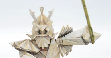 Conquest Yoroni project featuring Origami Warriors reinforcements, showcasing painted fantasy miniatures for a tabletop wargaming army.