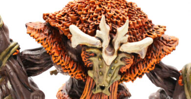 Conquest First Blood Weaver Courts Crann Guardian miniature, showcasing a powerful fantasy warrior for a tabletop wargaming army.
