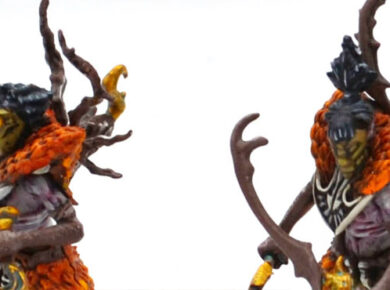 Conquest First Blood Weaver Courts Kern Skirmishers miniatures, showcasing agile fantasy warriors for a tabletop wargaming army.