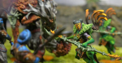 Conquest First Blood Weaver Courts project featuring fantasy miniatures and a complete tabletop wargaming army.