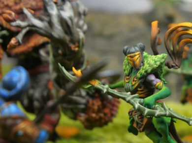 Conquest First Blood Weaver Courts project featuring fantasy miniatures and a complete tabletop wargaming army.