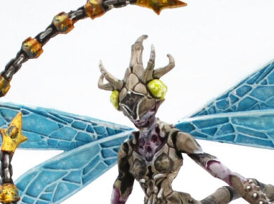 Conquest First Blood Weaver Courts Scaile Dancer miniature, showcasing an agile fantasy warrior for a tabletop wargaming army.