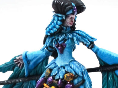 Conquest First Blood Weaver Courts Seanchas Sidhe miniature from a fantasy tabletop wargaming army.
