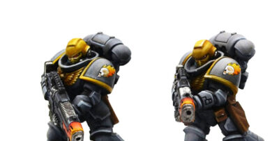 Imperial Harbingers Space Marines Hellblasters from Warhammer 40,000, showcasing painted plasma weapon specialists for a tabletop wargaming army.