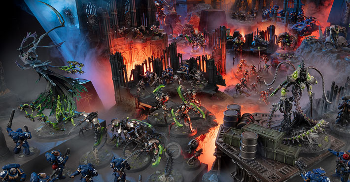 Warhammer 40,000 500 Worlds Titus Campaign review, showcasing the campaign setting, miniatures, and tabletop wargaming experience.