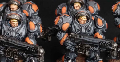 How to paint a Terran StarCraft wargame miniature – step-by-step painting tutorial