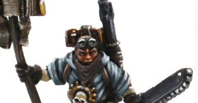 Imperial Agents project featuring Imperial Missionaries from Warhammer 40,000, showcasing painted miniatures for an Imperial tabletop wargaming army.