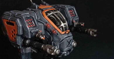 StarCraft tabletop miniature game Terran army by Ludoredguard, featuring painted Terran miniatures for sci-fi tabletop wargaming.