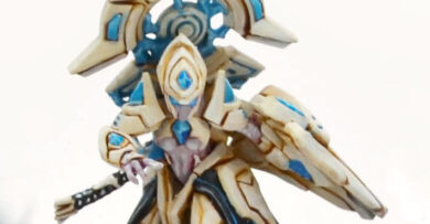 StarCraft tabletop miniature game Protoss project featuring Adept miniatures for a strategic sci-fi wargaming army.