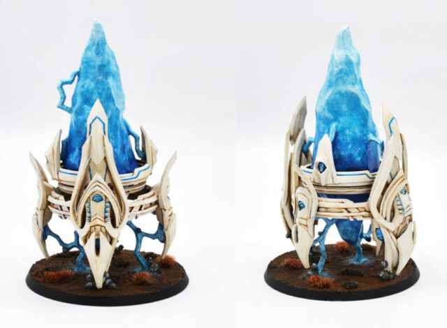 starcraft-tabletop-miniature-game-protoss-pylon-1 StarCraft tabletop miniature game Protoss project featuring a Pylon miniature for a sci-fi tabletop wargaming army.