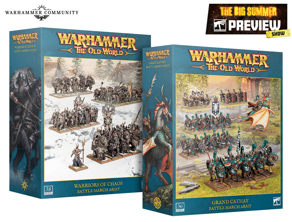 Warriors of Chaos and Grand Cathay Battle March ArmiesThe Old World – Big Summer Preview 2026