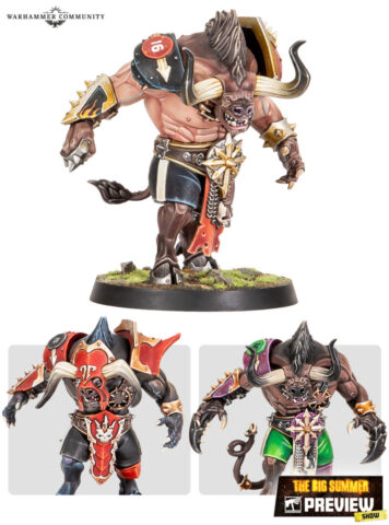 Blood Bowl, Minotaur miniature from the Big Summer Preview 2026
