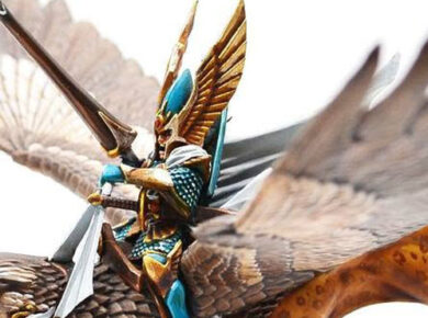 High Elf Noble on Griffon from Warhammer The Old World