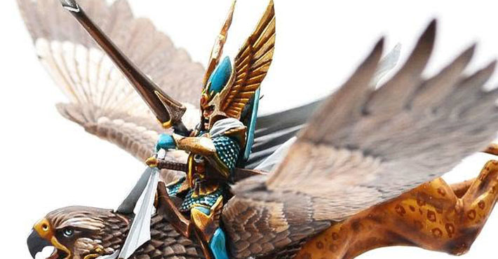 High Elf Noble on Griffon from Warhammer The Old World