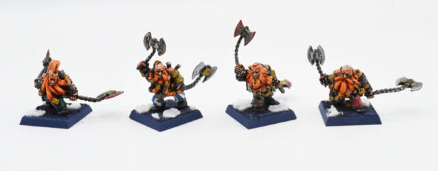 Master of Grudges article featuring a Slayer Dwarves doomseekers in Warhammer: The Old World