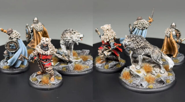 asoiaf-stark-characters-2 A song of Ice and Fire Starks characters miniatures painted.