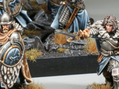 A song of Ice and Fire Starks characters miniatures painted.
