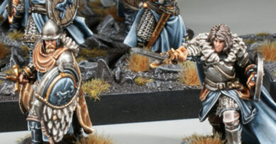 A song of Ice and Fire Starks characters miniatures painted.