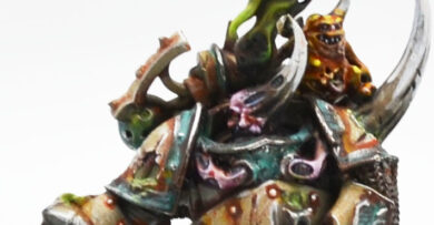 Death Guard Apostles of contagion - Champion Marines de la Peste peint pour projet d'armée Warhammer 40000