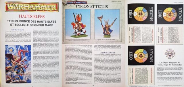 Teclis and Tyrion article in White Dwarf Fr n°2.