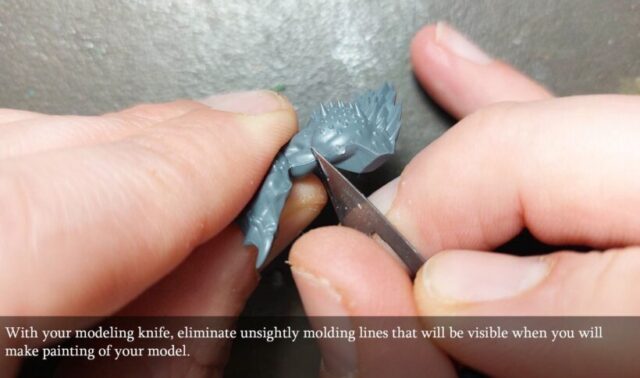 retirer-les-lignes-de-moulage-figurine-1-eng Removing Mould Lines and Excess Material.