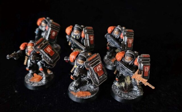 terran-marines-stracraft-tmg Starcraft Tabletop Miniature Game Terran Marines miniatures.