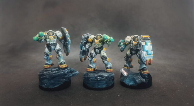 terran-medics-stracraft-tmg Starcraft Tabletop Miniature Game Terran Medics miniatures.
